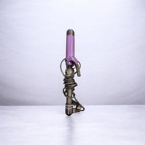 Purple Ceramic Barrel Hot Tools Curling Iron with Clip